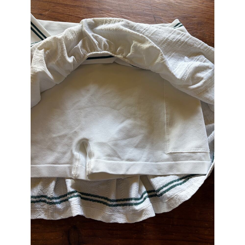 All in Motion White Green Striped Tennis Mini Skirt Skort Size M - Picture 6 of 7